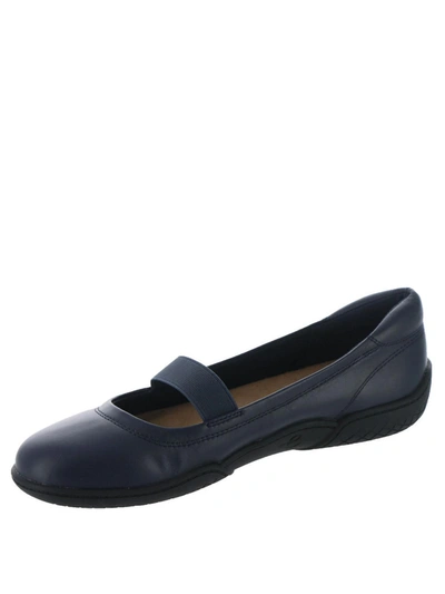 Easy Spirit Golden Womens Leather Slip On Mary Janes In Blue