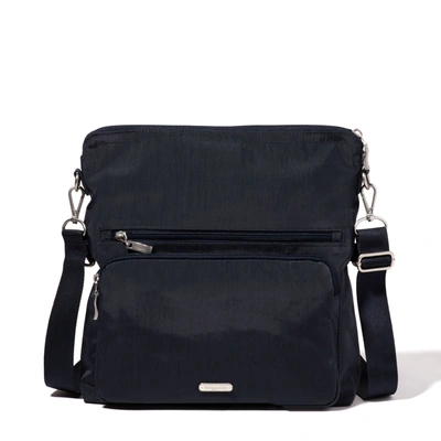 Baggallini Fold Over Multi Crossbody Bag In Black