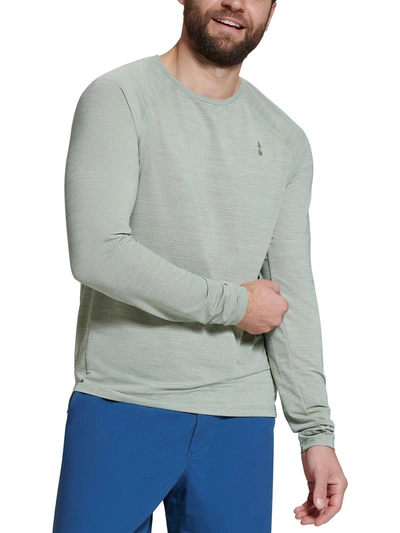 Bass Outdoor Mens Fitness Long Sleeve Shirts & Tops In Green