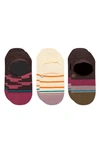 STANCE MOMENTO ASSORTED 3-PACK NO-SHOW SOCKS