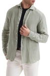 REISS RUBAN LINEN BUTTON-UP SHIRT