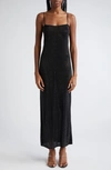 ALEXANDER WANG CRYSTAL EMBELLISHED SLIPDRESS