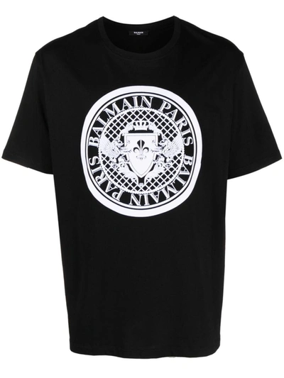 Balmain Man T-shirt Man Black T-shirts