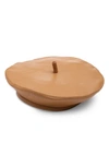 Eugenia Kim Carter Leather Beret In Camel
