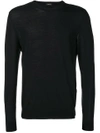 Z Zegna V-neck Jumper In Blue