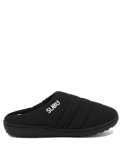 And Wander X Subu Reflective-effect Ripstop Sandals In Black
