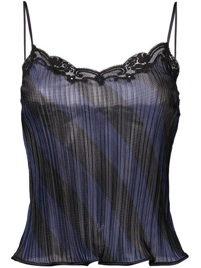 Alexander Wang Black Striped Camisole