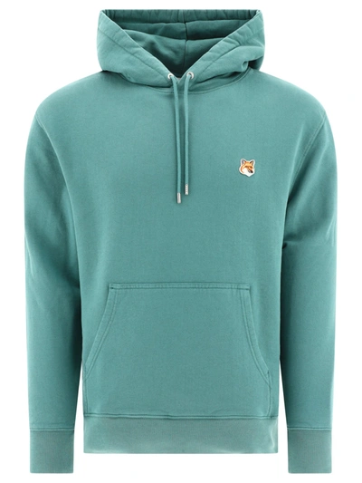 Maison Kitsuné Maison Kitsune Sweatshirts In Teal Grey