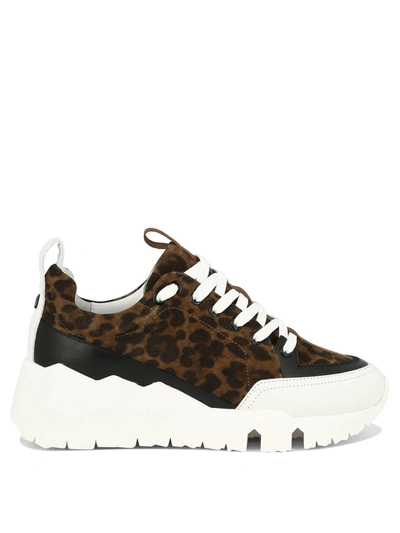Pierre Hardy Street Life Leopard-print Sneakers In Brown