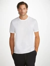 Derek Rose Barny 2 Cotton-jersey T-shirt In White