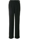 TOM FORD TOM FORD BUCKLE DETAIL TROUSERS - BLACK,PAW082FAX23312217399
