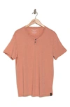 LUCKY BRAND LUCKY BRAND BUTTON NOTCH NECK T-SHIRT