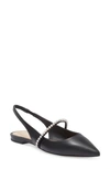 STUART WEITZMAN CRYSTALINE SLINGBACK FLAT