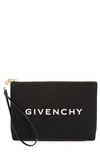 GIVENCHY LOGO GRAPHIC CANVAS TRAVEL POUCH