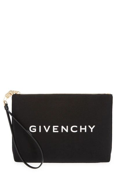 Givenchy Small Logo Pouch In Noir