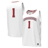 UNDER ARMOUR UNDER ARMOUR #1 WHITE WISCONSIN BADGERS REPLICA BASKETBALL JERSEY