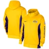 NIKE NIKE GOLD LOS ANGELES LAKERS 2023/24 AUTHENTIC SHOWTIME FULL-ZIP HOODIE