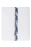 Matouk Astor Braid Matelassé Coverlet In Indigo