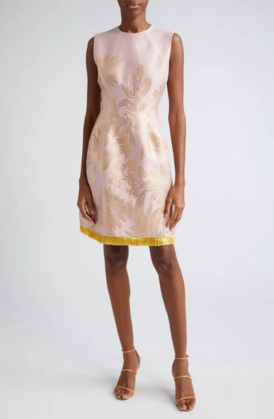 slim fit dress slacks Lela Rose | Floral Satin Crepe Elizabeth Dress | S
