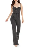 DRESS THE POPULATION PRESLEY METALLIC DOT JUMPSUIT