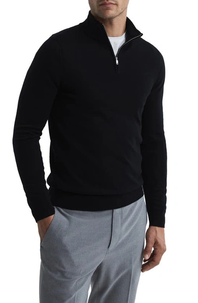 REISS REISS BLACKHALL QUARTER ZIP WOOL SWEATER