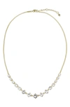 COVET CUBIC ZIRCONIA FRONTAL NECKLACE