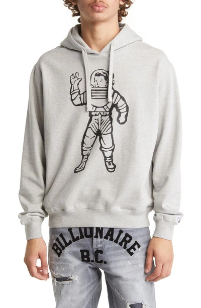 Billionaire Boys Club Bb Waldo Oversize French Terry Graphic Hoodie In Heather Grey