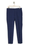 Original Penguin Navy Plaid Dress Pants In Navy