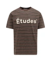 ETUDES STUDIO BIOLOGIC COTTON T-SHIRT WITH STRIPED MOTIF