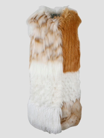 Alabama Muse Oversize Faux-fur Gilet In White