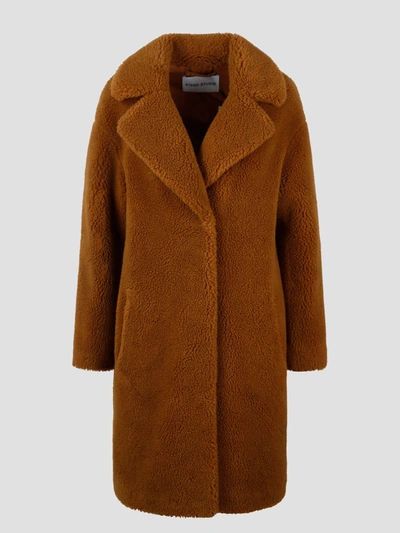 Stand Studio Camille Cocoon Coat In Caramel