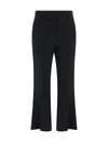Gabriela Hearst Ennio Wool And Silk-blend Flared Pants In Black