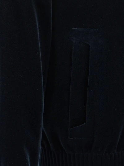 Zegna Drawstring-hooded Cotton Jacket In Blau