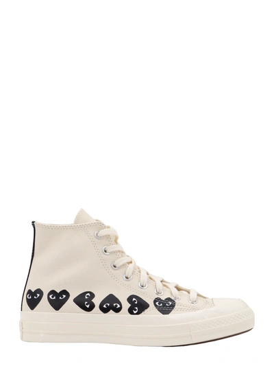 Comme Des Garçon Play Sneakers In White