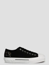 Burberry Check Ekd Cotton Sneakers In Black