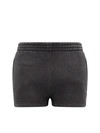 Alexander Wang T T By Alexander Wang Black Shorts With Subtle Logo Detail