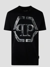 Philipp Plein Logo-print Cotton T-shirt In Black