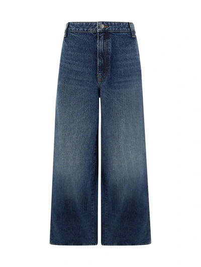 Khaite Jacob High-rise Wide-leg Jeans In Azul