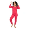 Leveret Womens Two Piece Cotton Pajamas Hearts Pink In Pink
