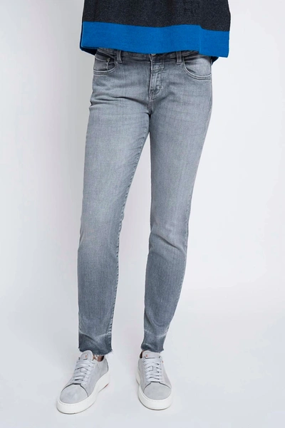 Closed Baker Jeans Distressed Bottom In Mid Gray In Grey