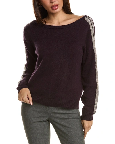 Elie Tahari Wool & Cashmere-blend Sweater In Purple