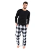 LEVERET CHRISTMAS MENS COTTON TOP FLANNEL PANT PAJAMAS PLAID