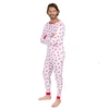Leveret Christmas Mens Two Piece Cotton Pajamas Reindeer Red And White In Red