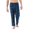 LEVERET MENS FLEECE PAJAMA PANTS MOON