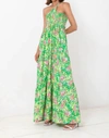 S/w/f Centred One Shoulder Maxi Dress In Ischia In Green