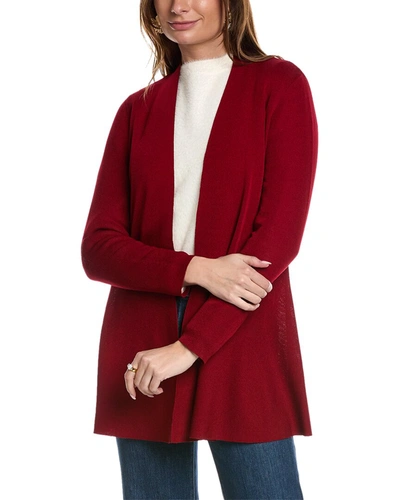 Anne Klein Monteray Cardigan In Red