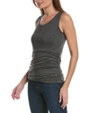 FORTE CASHMERE RUCHED TANK