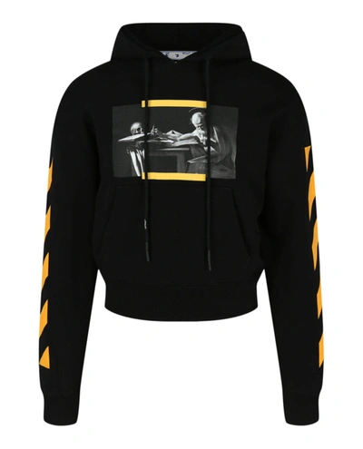 Off-white Caravaggio Painting Over Hoodie In Black