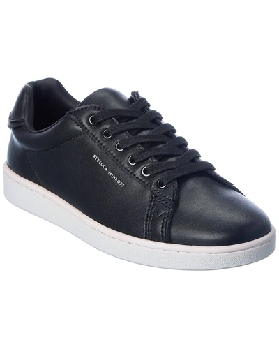 Rebecca Minkoff Stacey Leather Sneaker In Black