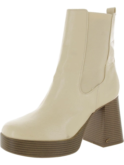 Circus By Sam Edelman Stace Womens Patent Block Hee Ankle Boots In Multi